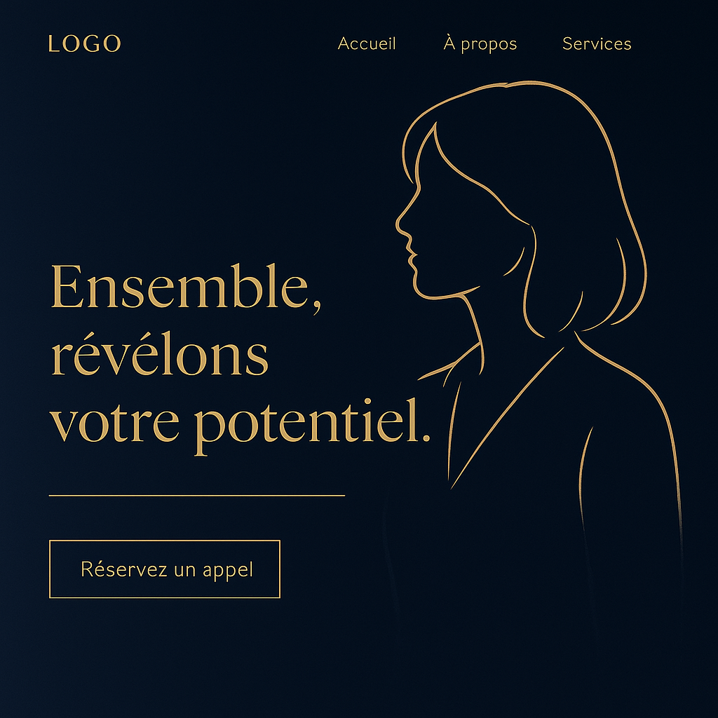 Exemple de site pour un projet bien-être ou coaching